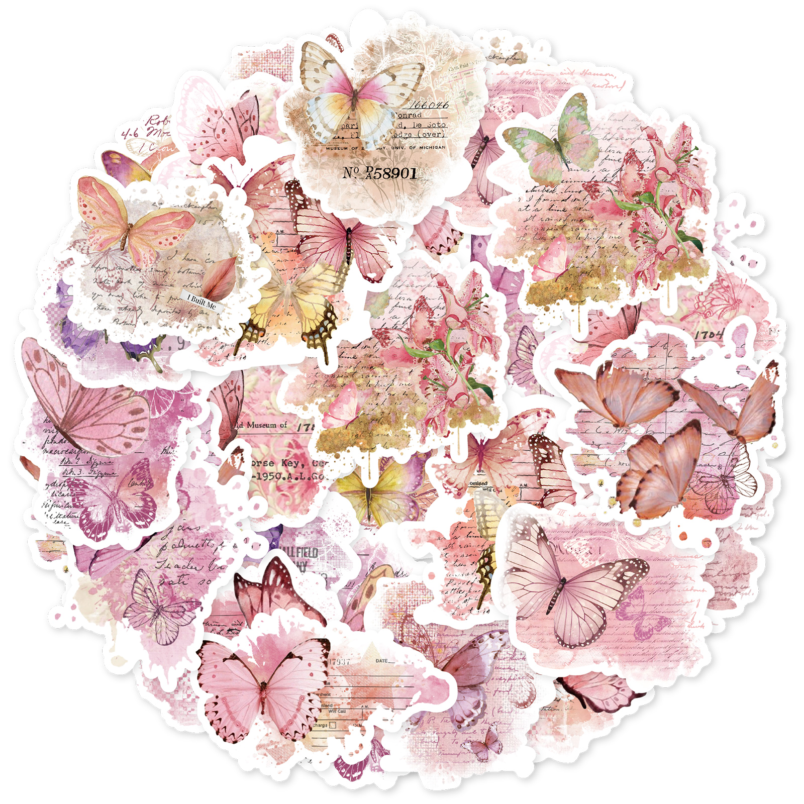 Etori Life Pink Watercolor But - Korean Lifestyle Aesthetic ulasan dan harga