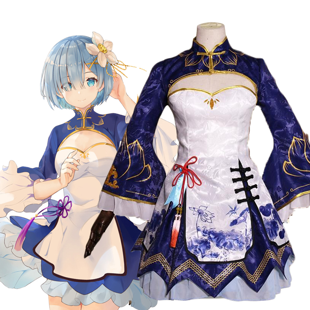 2025 Rem Ram Cosplay Cheongsam - South Korea Lifestyle ulasan dan harga