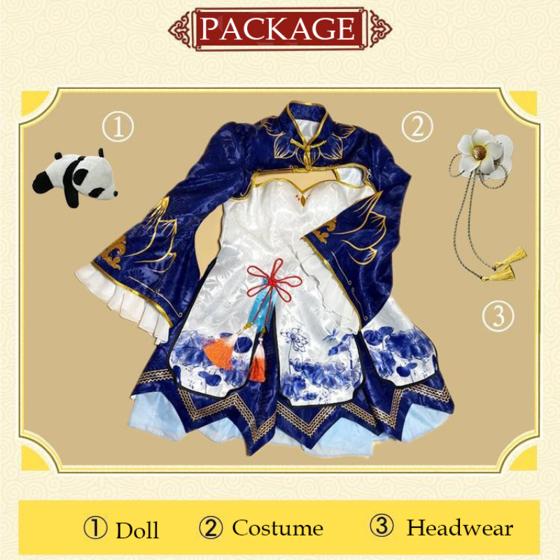 2025 Rem Ram Cosplay Cheongsam - South Korea Lifestyle ulasan dan harga