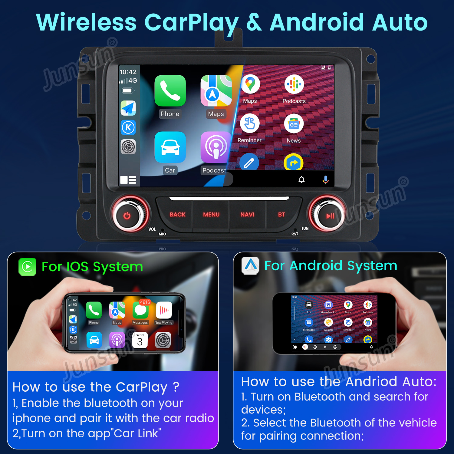Junsun AI Voice Car Stereo Rad - Korean Lifestyle In Hindi ulasan dan harga