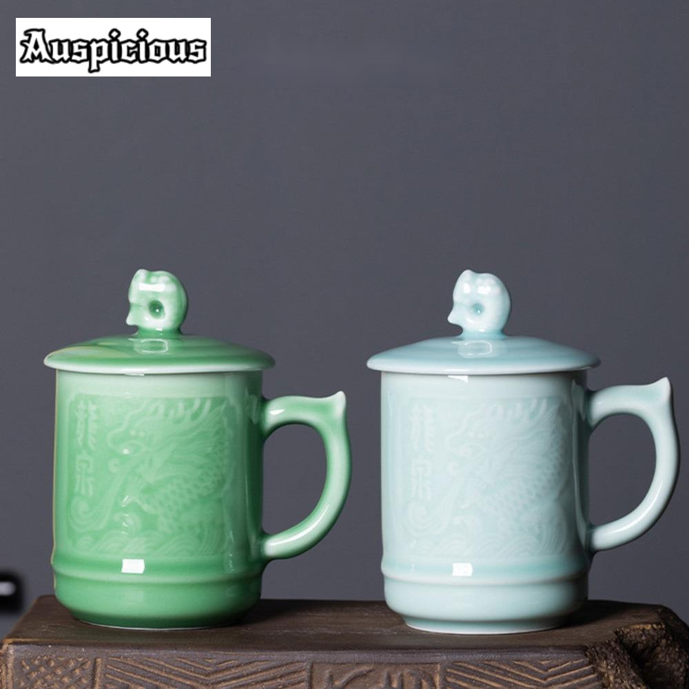 410ml Longquan Celadon Office  - Celadon Ceramic Cup ulasan dan harga