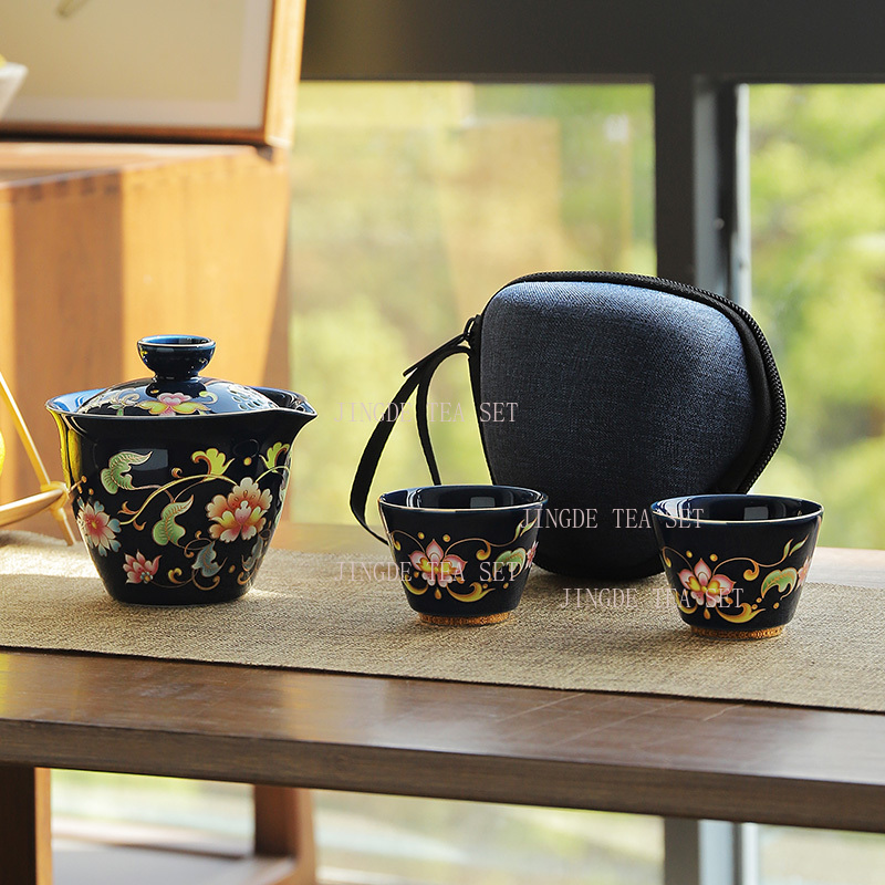 Celadon one pot two cups trave - Celadon Ceramic Cup ulasan dan harga