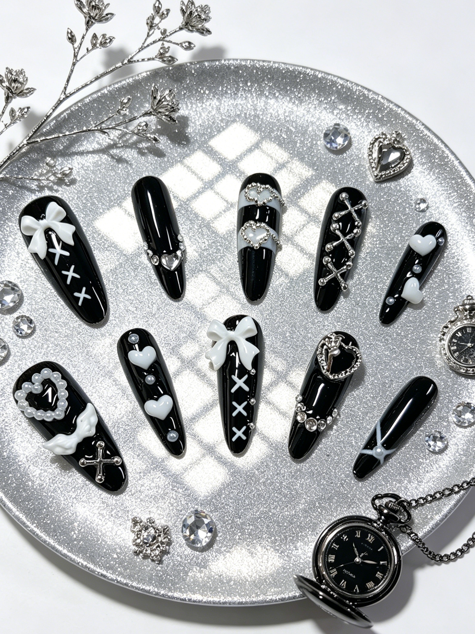 10 Long Black and White Minima - Korean Student Lifestyle ulasan dan harga