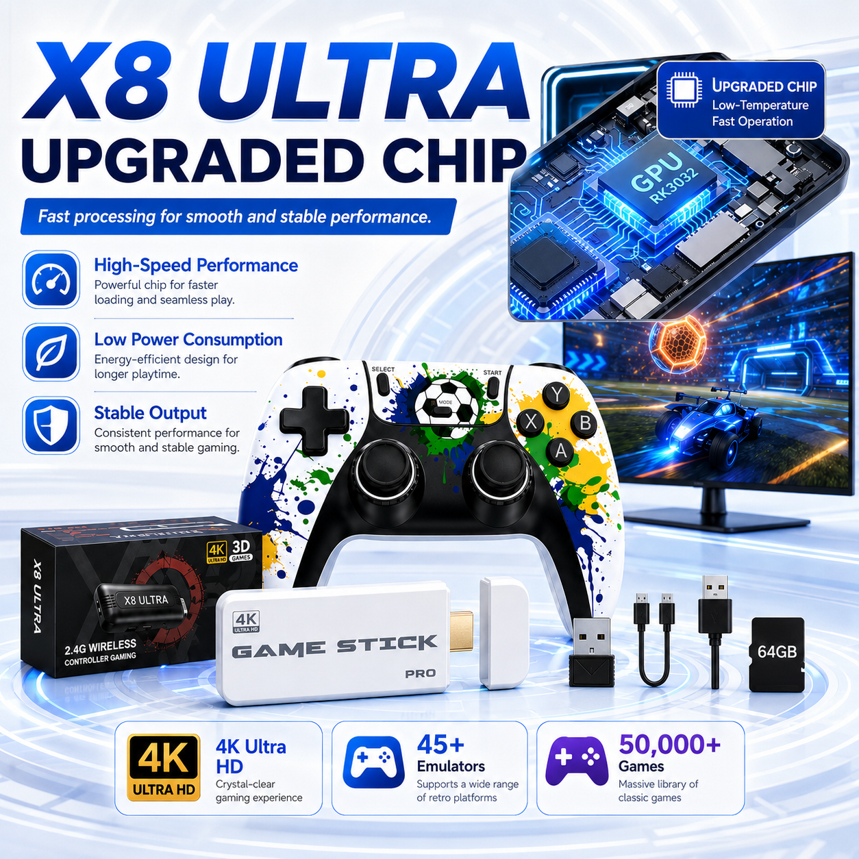 X8 Ultra 4K  Game Console 5000 - Traditional Korean Lifestyle ulasan dan harga