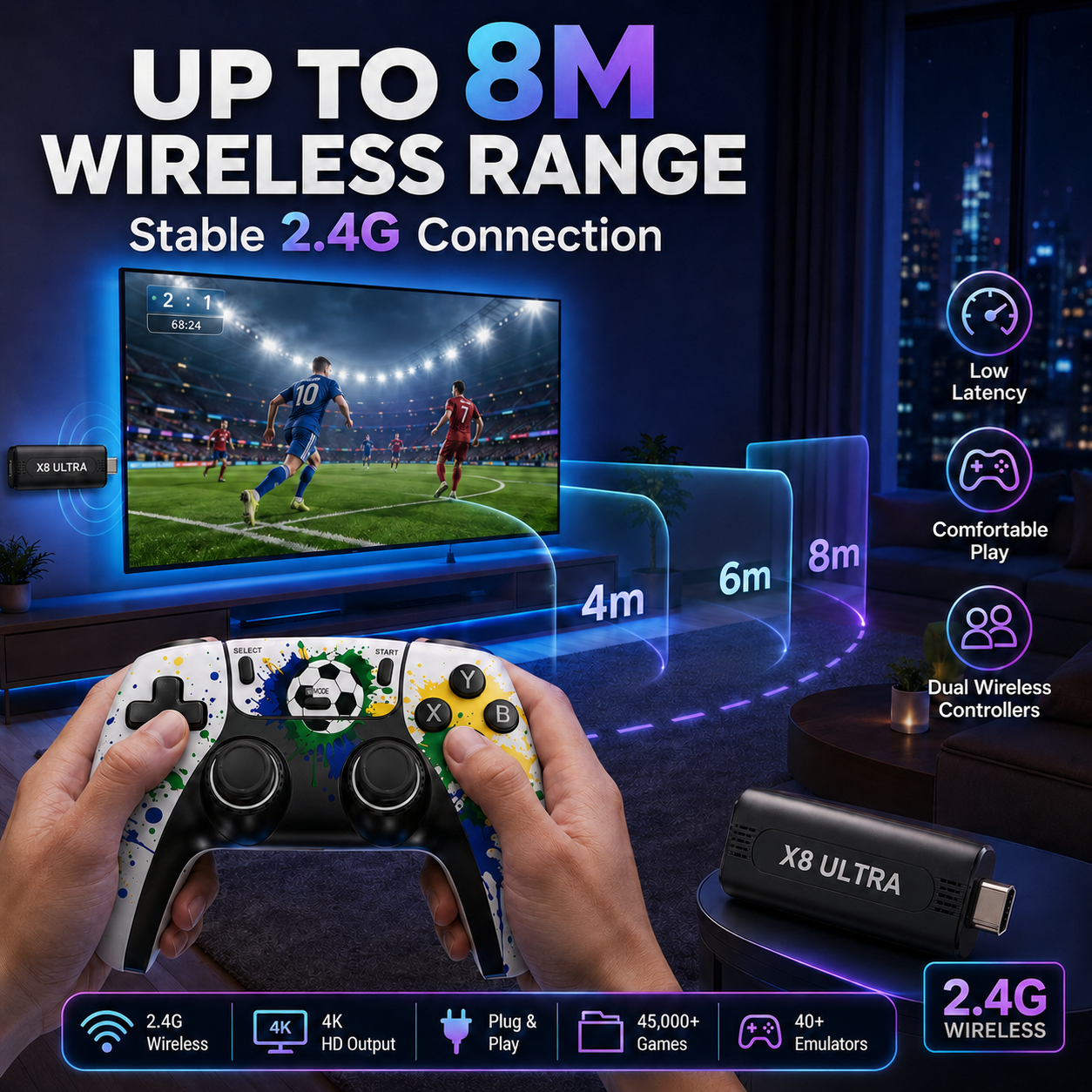 X8 Ultra 4K  Game Console 5000 - Traditional Korean Lifestyle ulasan dan harga