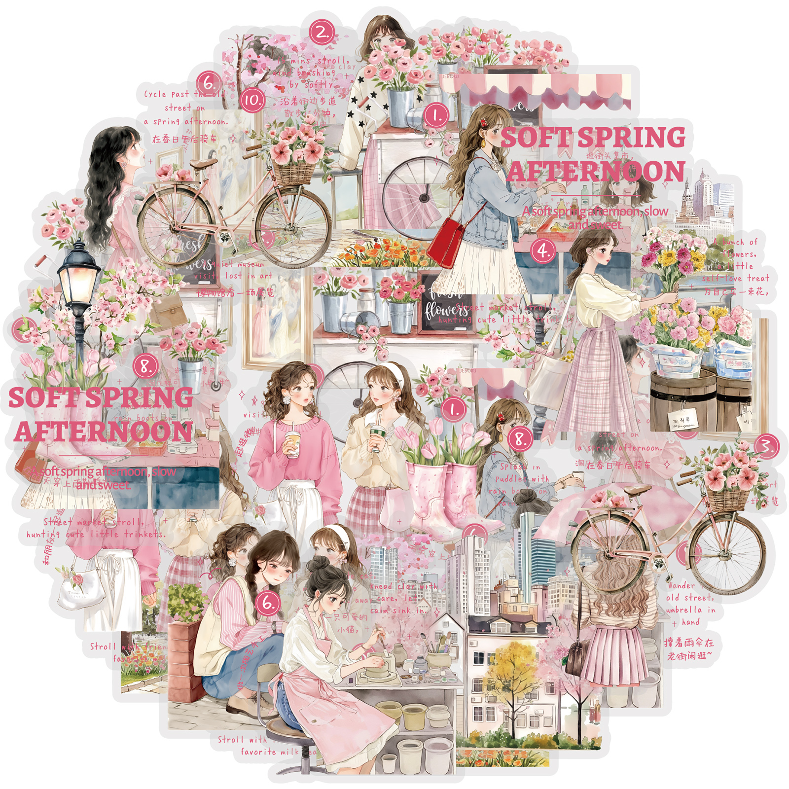 Etori Life 15Pcs Korean-Style  - Korean Lifestyle Aesthetic ulasan dan harga