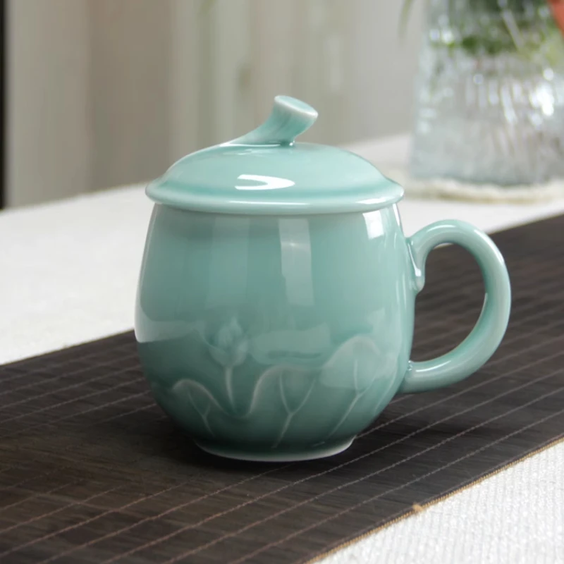 Longquan celadon office tea cu - Celadon Ceramic Cup ulasan dan harga