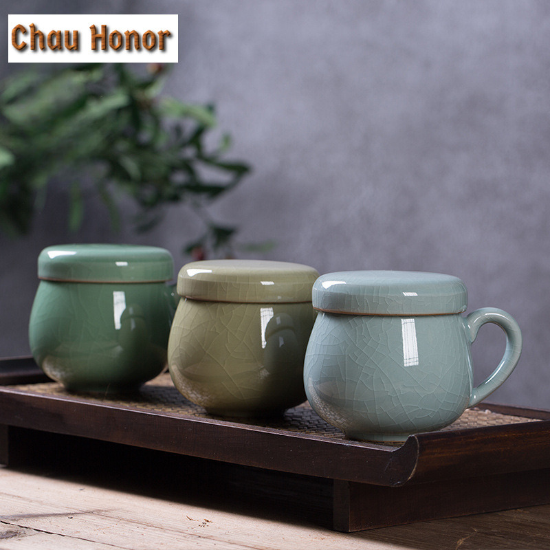 330ml Longquan Celadon Filter  - Celadon Ceramic Cup ulasan dan harga