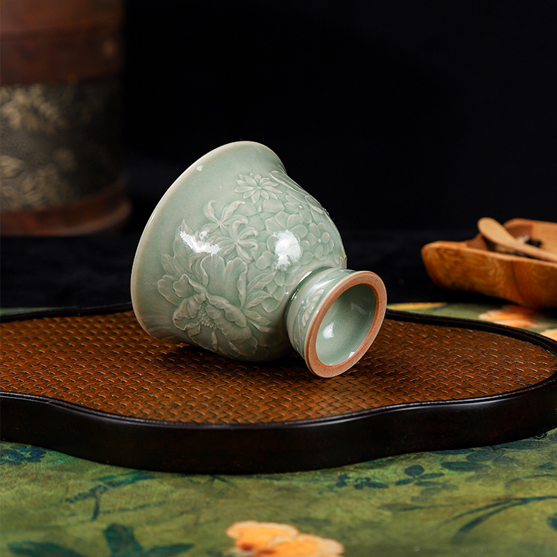 LH celadon teacup tall cup tea - Celadon Ceramic Cup ulasan dan harga
