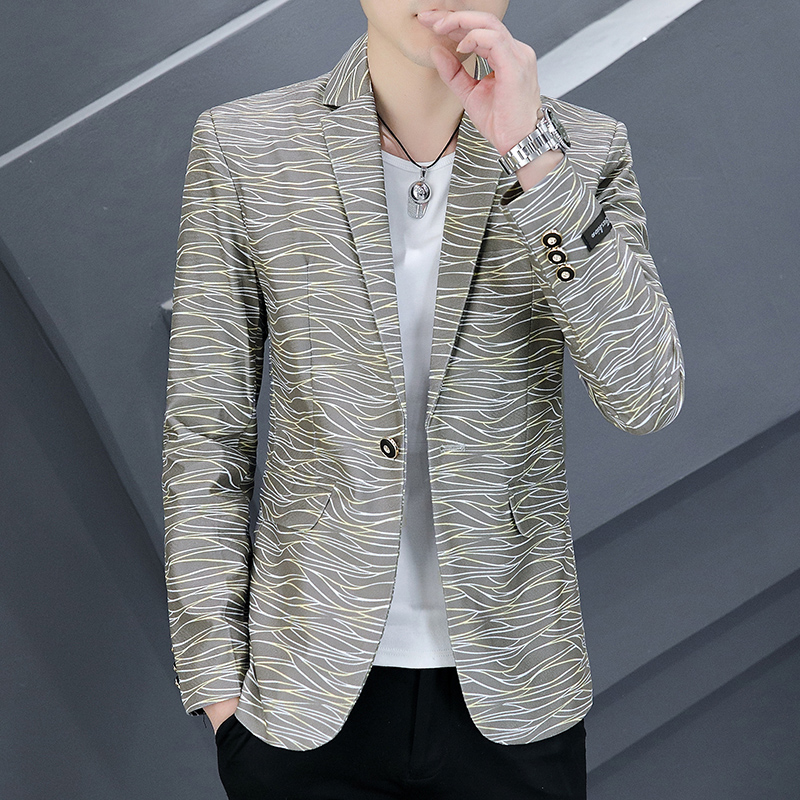 Slim Fit Short Men's Suit Jack - Lifestyle In Korean ulasan dan harga