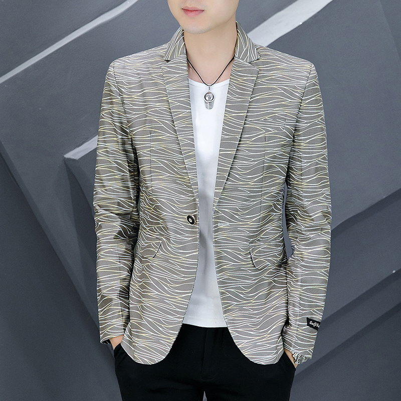 Slim Fit Short Men's Suit Jack - Lifestyle In Korean ulasan dan harga